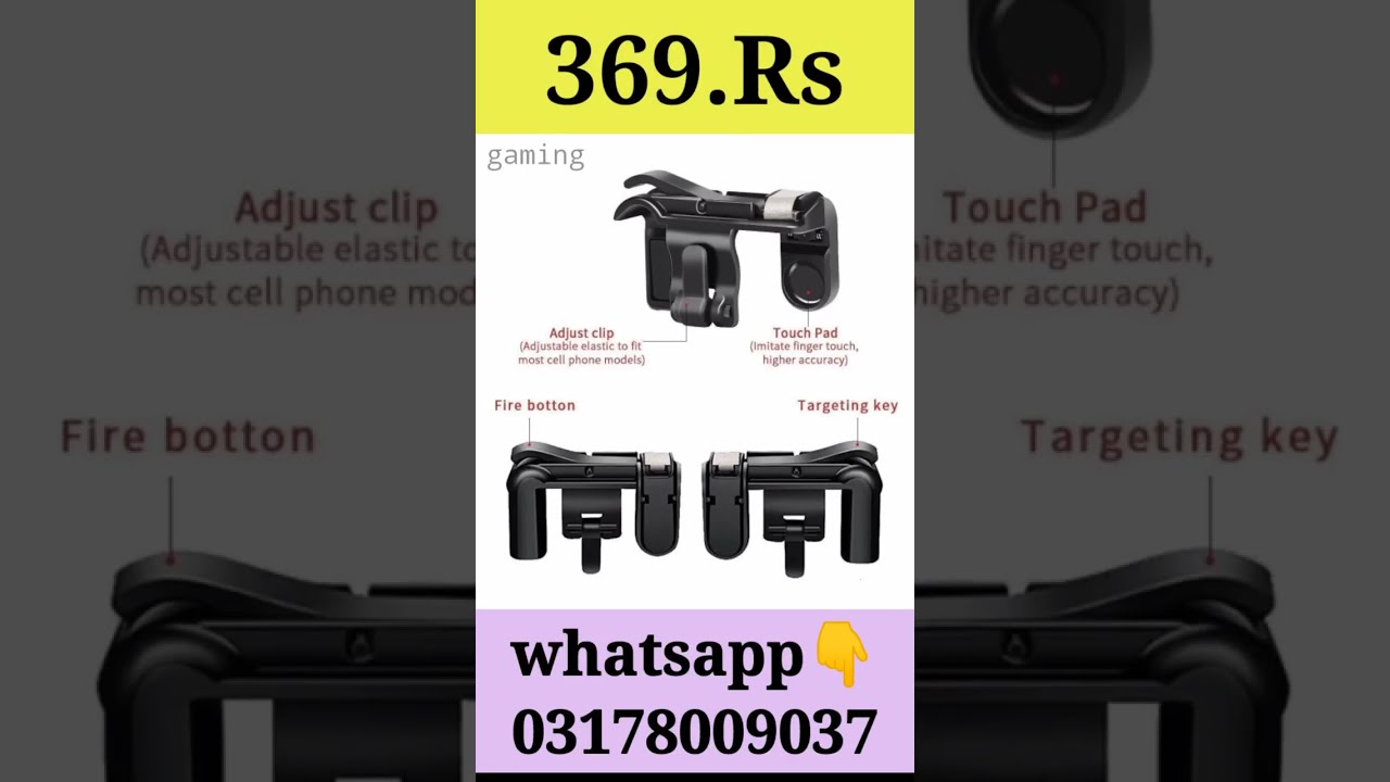 Mobile Gaming Trigger❤️|(Black)🖤|