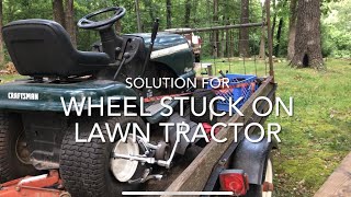 Part 1 - Solution for Wheel Stuck on Lawn Tractor