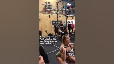 Normalize normal bodies - female CrossFit athlete competing #shorts