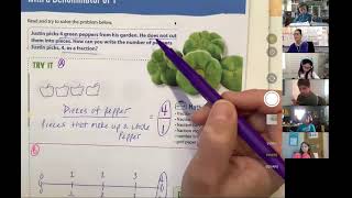 3/19/21 - Math - lesson 23, session 4 - writing a whole number as a fraction w/a denominator of 1