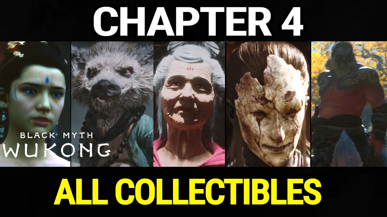 Black Myth Wukong - Chapter 4 All Collectibles,Bosses,Quests Locations