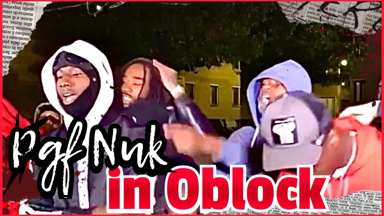 Pgf Nuk in Oblock with ShoeBox Baby & Gleesh shooting a music video