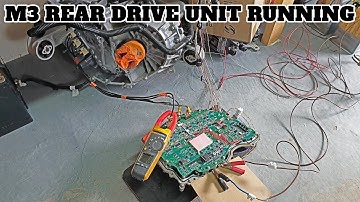Tesla Model 3 Rear Drive Unit First FOC Run
