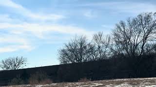 Northbound UP Empty Coal Train heading through the bridge in Keller TX. January 28, 2026