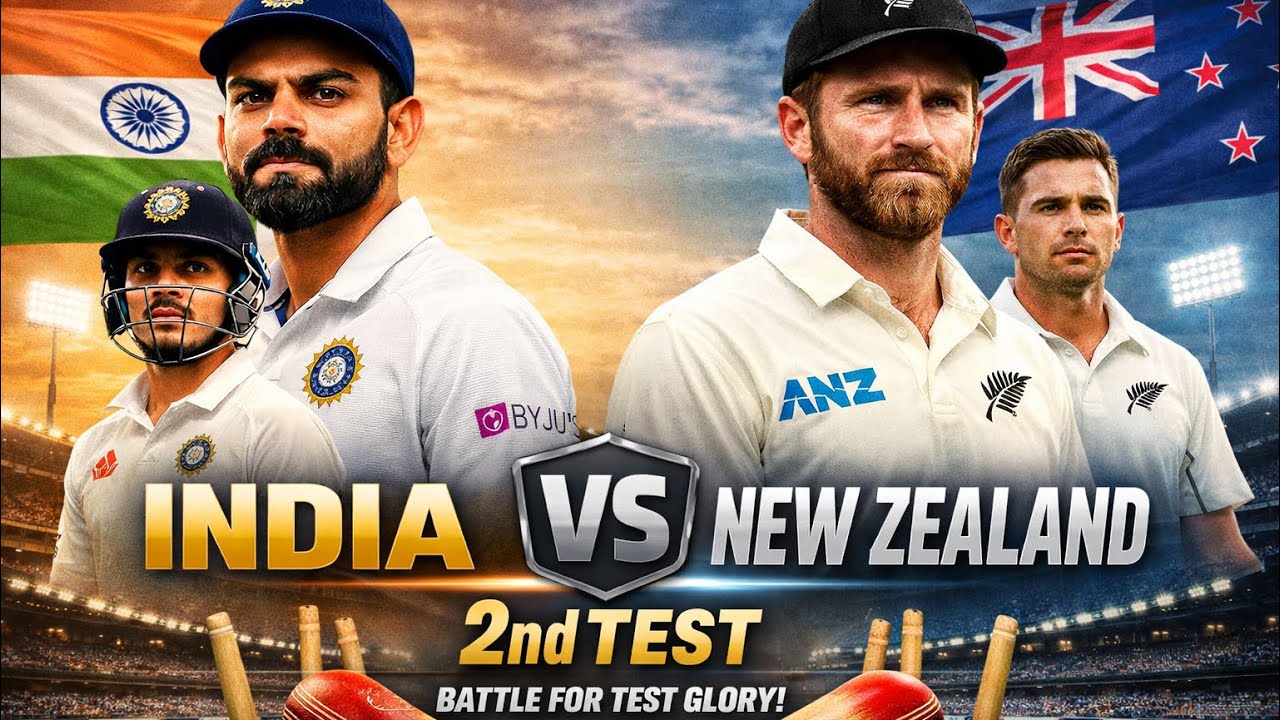 India vs New Zealand | 2nd Test | Full Match Highlights | Cricket 24 ...