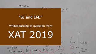 [From XAT 2019] A computer is sold either for ₹ 19200 cash or for ₹ 4800 cash down payment ...