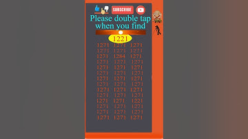 Spot (Find) 1221 in 5 seconds, #observation  #skills , Visual Test,  #search #puzzle #shorts #quiz