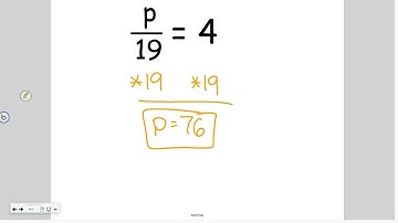 Pre Algebra 4-4: Solve Equations with Multiplication and Division