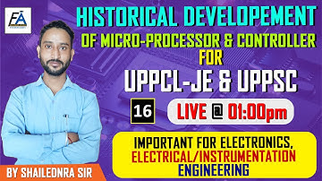 #16 | HISTORICAL DEVELOPMENT OF MICRO- PROCESSOR & CONTROLLER  | BY SHAILENDRA SIR