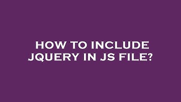 How to include jquery in js file?
