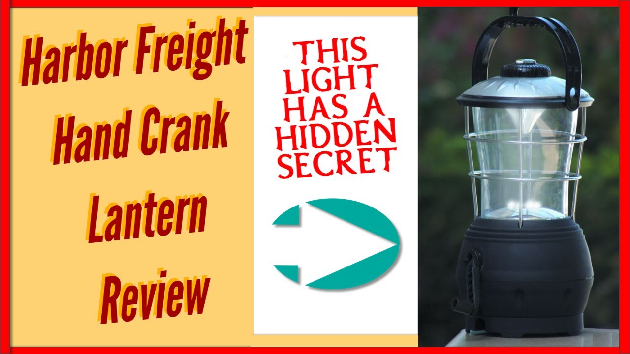 Harbor Freight Hand Crank Lantern Review LED Camping Light Luminar Outdoor  