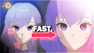 Clean Anime Shading EASY! Edit Normals in *1 MINUTE* in Blender