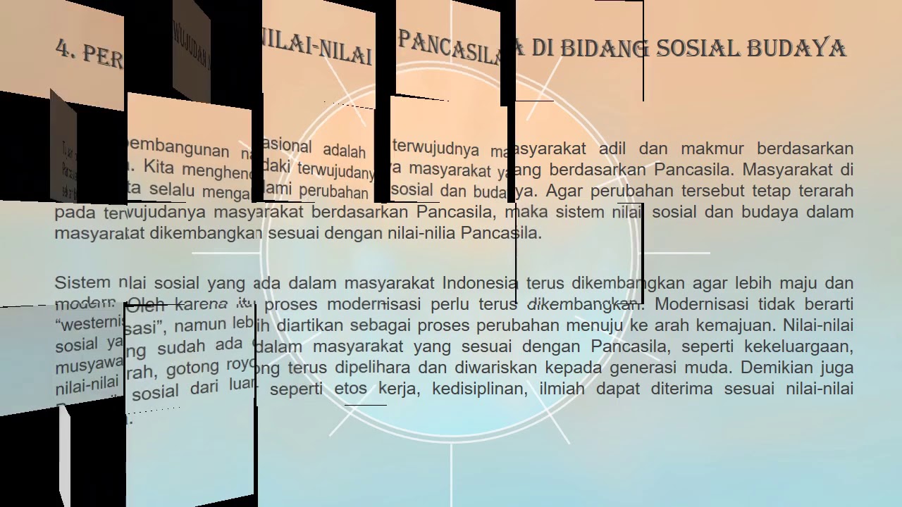 Perwujudan Nilai Nilai Pancasila Pertemuan 4 Youtube