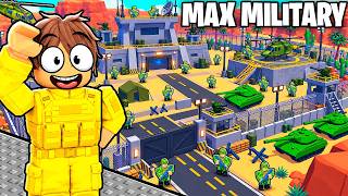Building a MAX Level Military Base in Roblox!