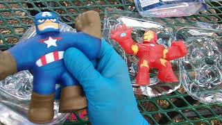 Goo Jit Zu! Round 15! Captain America vs Iron Man! Marvel Monday!