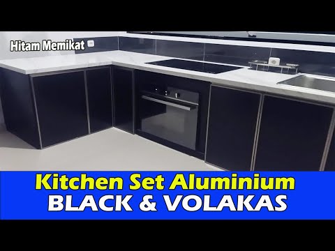 elegan-kitchen-set-hitam-dan-top-table-volakas-#kitchensetaluminium-#kitchenset-#elbehouse
