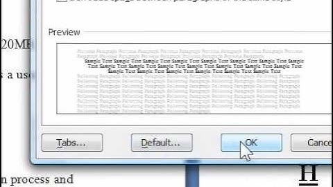 How to use the paragraph dialog box