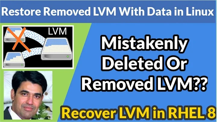 Restore Removed LVM With Data in Linux | Recover Mistakenly Removed Logical Volume (LVM) in RHEL 8