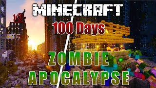 I Survived 100 Days IN A ZOMBIE APOCALYPSE in Minecraft!