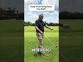 Learn the movement instead of trying to hit the ball