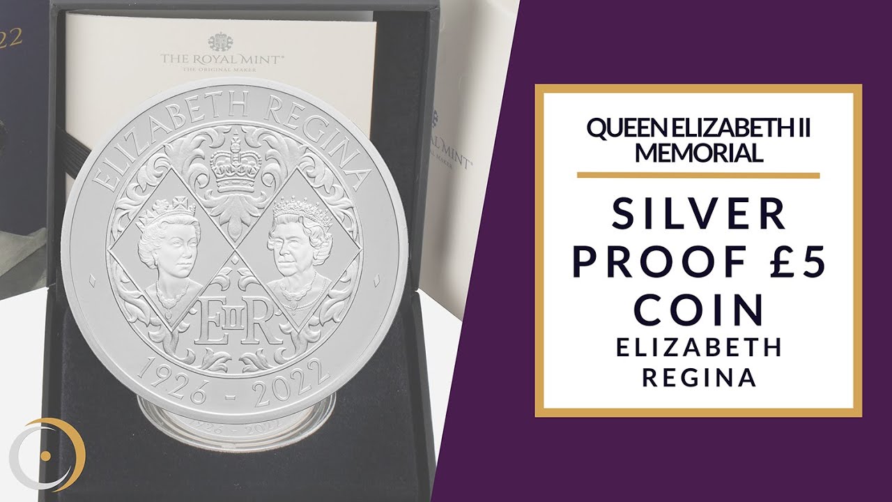 The  Mint 2022 エリザベス女王追悼記念 £5プルーフ銀貨 2022 King Charles III Queen Elizabeth II Memorial Silver Proof £5
