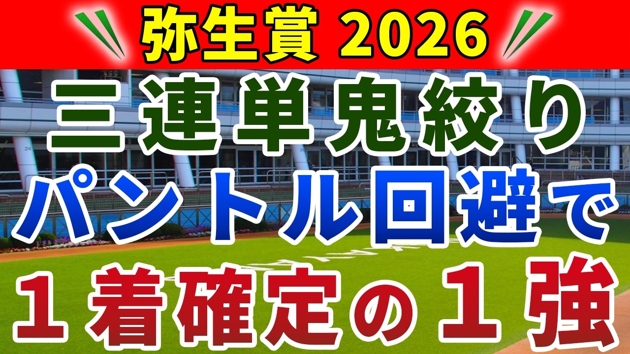 弥生賞ディープインパクト記念2026 競馬YouTuber達が選んだ【確信軸】2頭軸の三連複＆三連単で絞って中荒れ狙い！