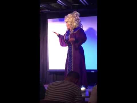 Jason Cozmo as Dolly Parton "Peace Train" at The Ice Palace