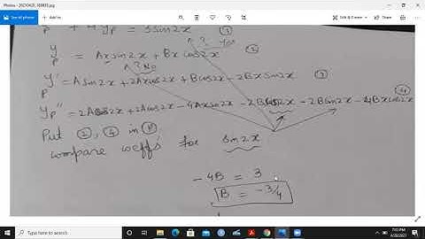 repeated undetermined coefficients part 3