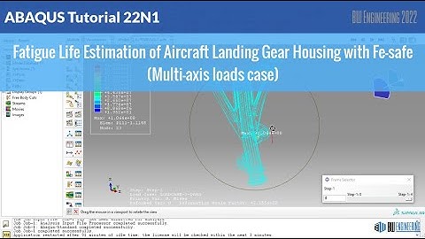 #ABAQUS_Tutorial (Fe-Safe)| Fatigue Life Estimation of Landing Gear Housing with Fe-Safe(Multi-load)