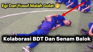 Egi and Yusuf Joke Around While Practicing the Balance Beam. #kangdedimulyadi