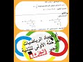 تصحيح اولمبياد الرياضيات للسنة الثانية الجزء الجبري