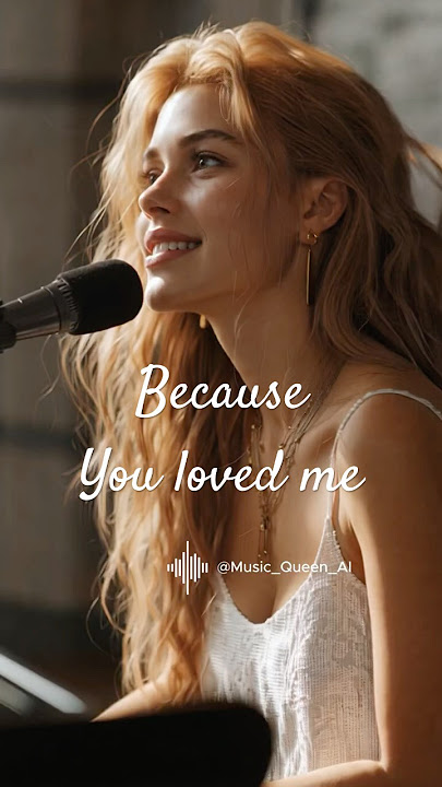 Because You Loved Me - Celine Dion #lyricsvideo #englishsongs #Music_Queen_AI #musiclovers