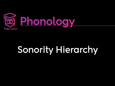 [Phonology] Sonority Hierarchy