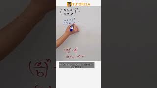 Simplifying Fractions with Negative Exponents Explained #Math #ExponentsRules #PowersOfAFraction