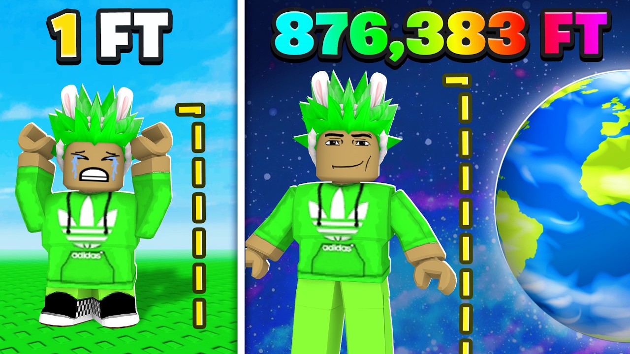 ich werde JEDE SEKUNDE 1+ GRÖßER in ROBLOX!