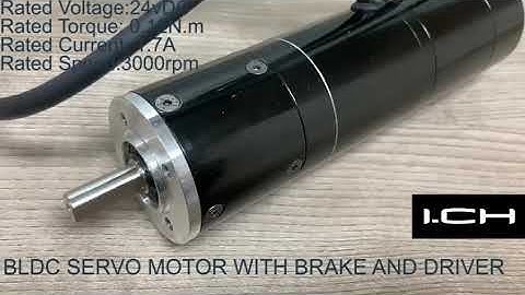 Brushless DC Servo Motor with Gearbox and Brake for Robot Arm
