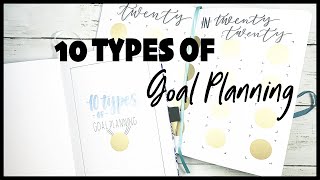 10 Types of Goal Planning | Bullet Journal Spreads