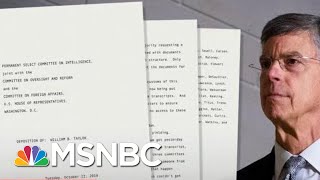 U.S. Diplomat Directly Ties Trump To Ukraine Plot - The Day That Was | MSNBC