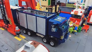 Custom LEGO cargo truck & trailer MOC for my city!