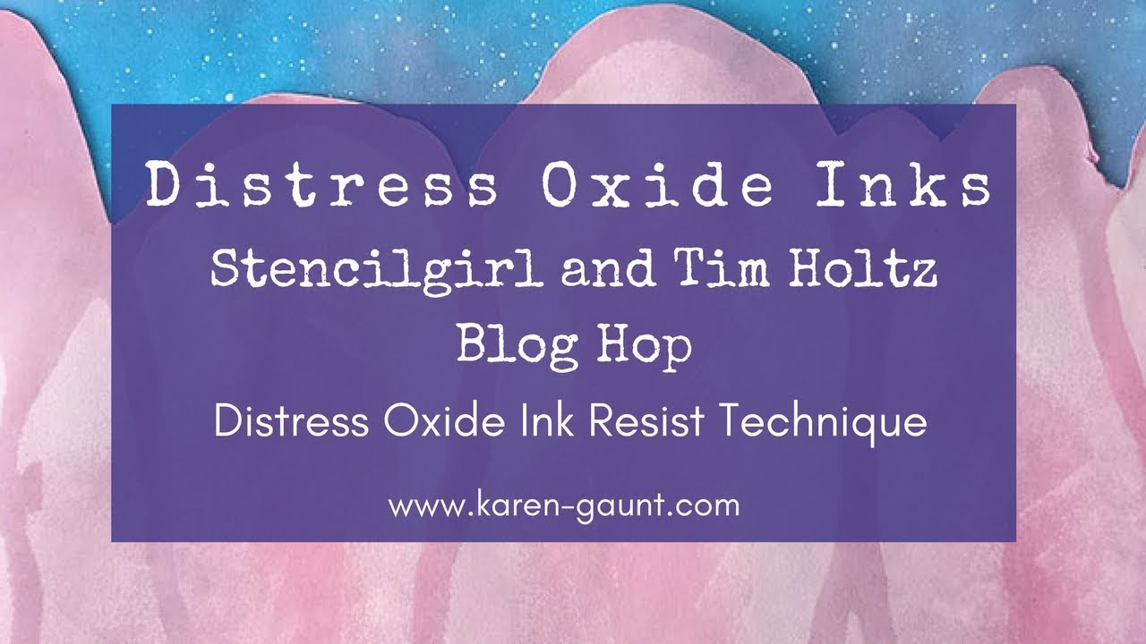 Distress Oxide Inks - Stencilgirl and Tim Holtz Tutorial - YouTube