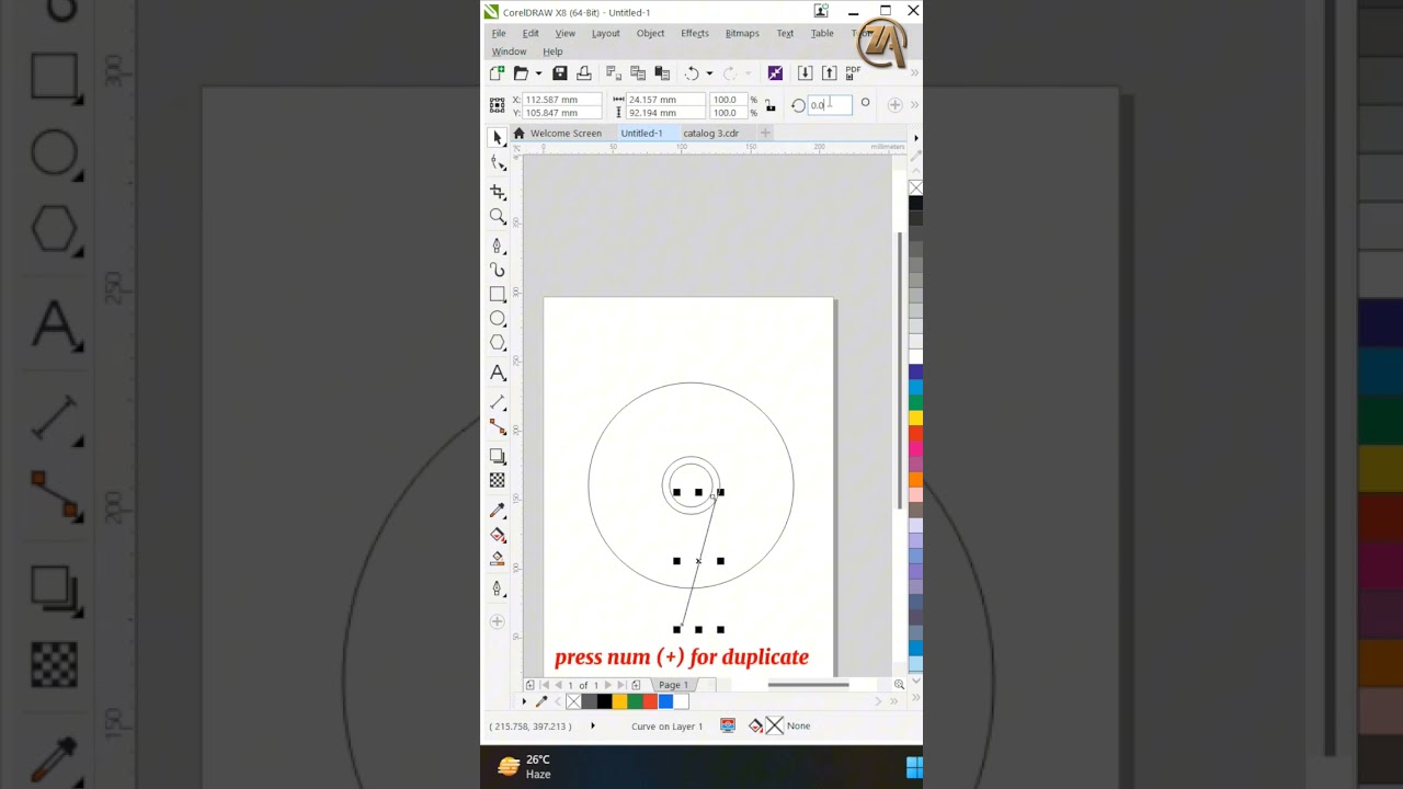 How to make Google Chrome logo in Coreldraw | learn Coreldraw #za #ahsansabri #coreldraw #gfxmentor