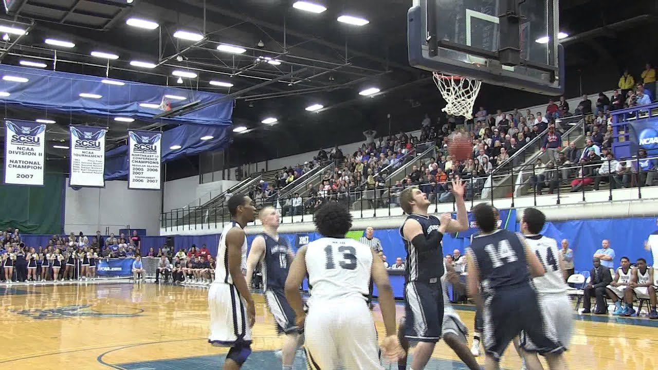 SCSU Basketball Highlights vs. St. Anselm (Sweet 16 Game) - YouTube