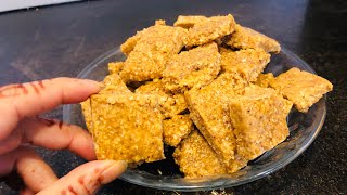 Crushed peanut burfi Recipe \ how To Make peanuts burfi / soft and yummy recipe