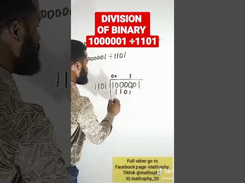 Binary Division. Divion