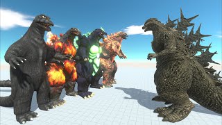 Quad Godzilla Attack Godzilla Minus One