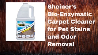 Sheiner's Bio Enzymatic Carpet Cleaner for Pet Stains and Odor Removal by Haul Booty Product Reviews 59 views 6 years ago 51 seconds