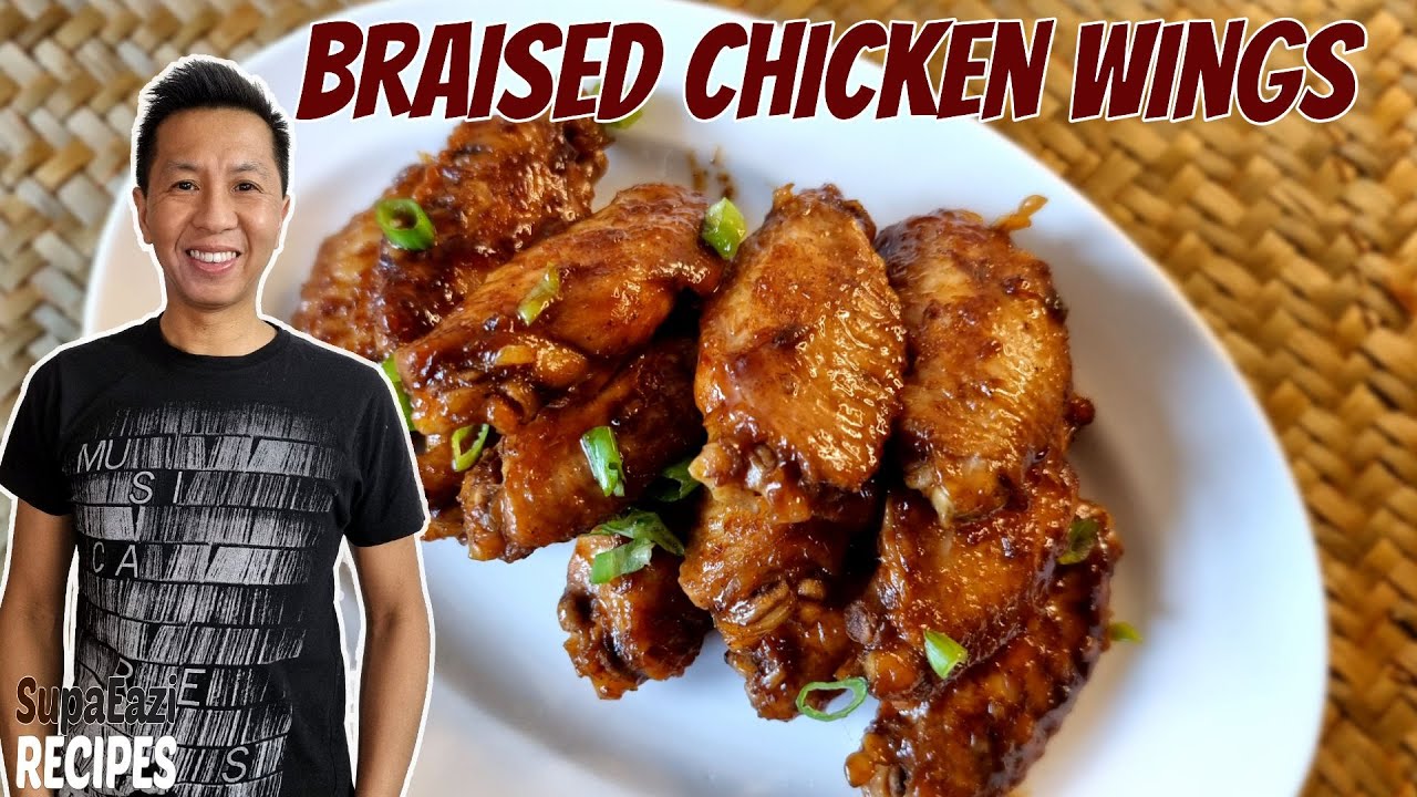 Braised Chicken Wings Red Cooked Chicken Wings Chinese Recipe YouTube