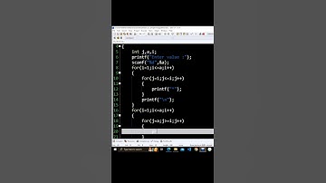 star pattern using c programing language #shorts #c#programming
