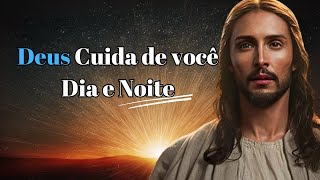 Deus Cuida de  você 🙏 Dia e Noite: Uma Mensagem de Esperança e Conforto