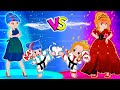 Your mom vs my mom baby princess battle  poor princess life animation